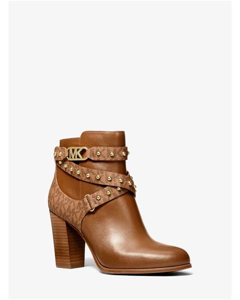 michael kors kincaid leather ankle boot